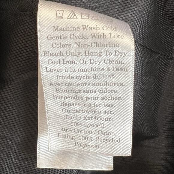 Everlane The ’80s Blazer Jacket Long Sleeve Black Women's Size 2 Oversized - Picture 10 of 11